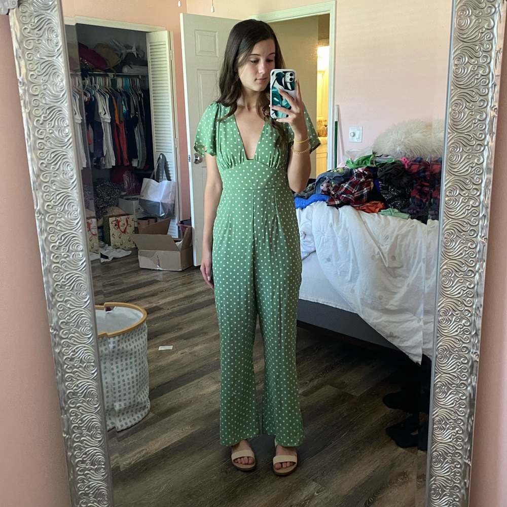 Green Polkapot Jumper